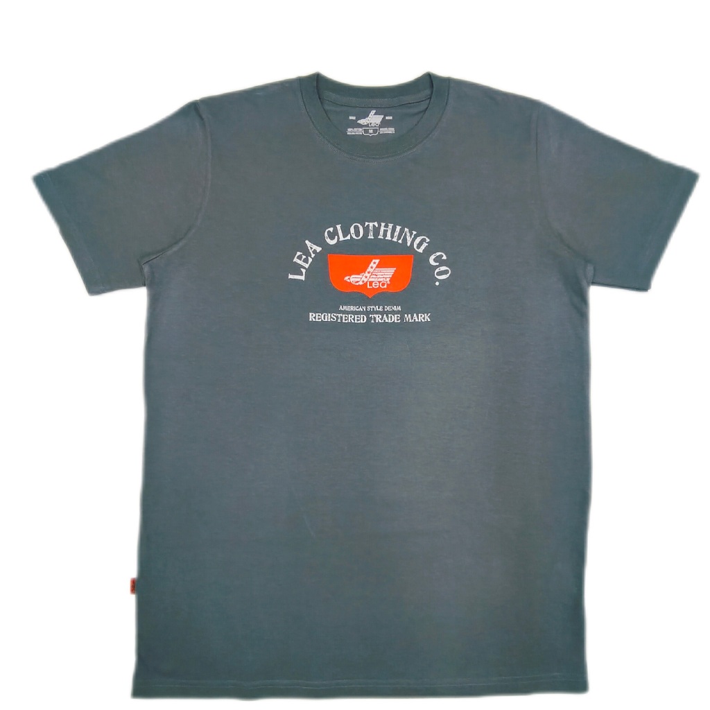 Kaos Lea Jeans Basic Man T-Shirt Lea Clothing Grey 23102HG81