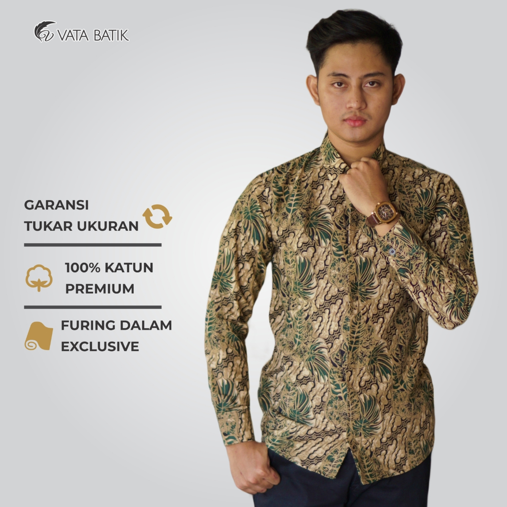 Kemeja Batik Pria Vatabatik Slimfit Premium VATA 05