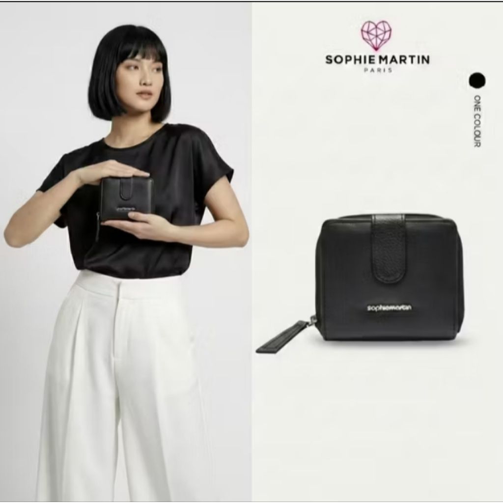 Sophie Martin Dompet Renly Dompet Lipat Wanita Warna Hitam