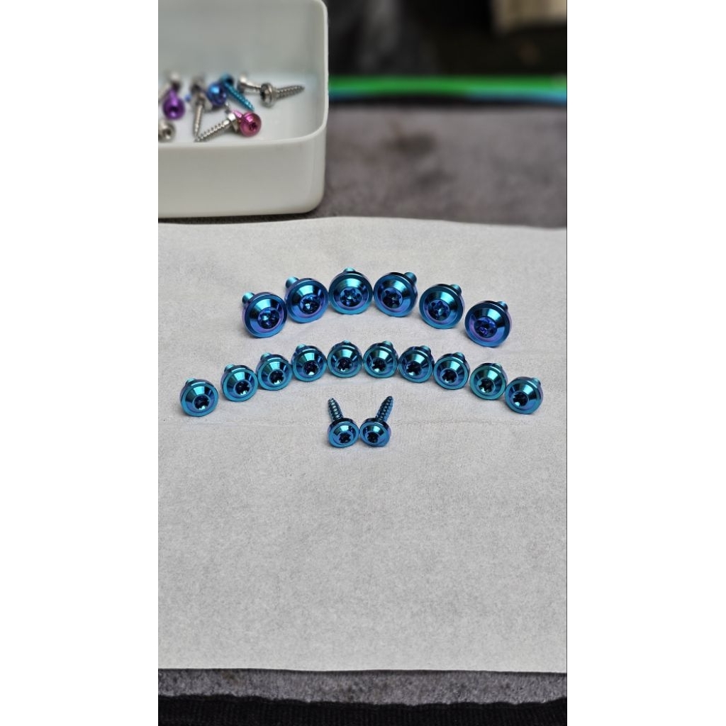 SATU SET BAUT TITANIUM GR5 BODY SUPRA X 125