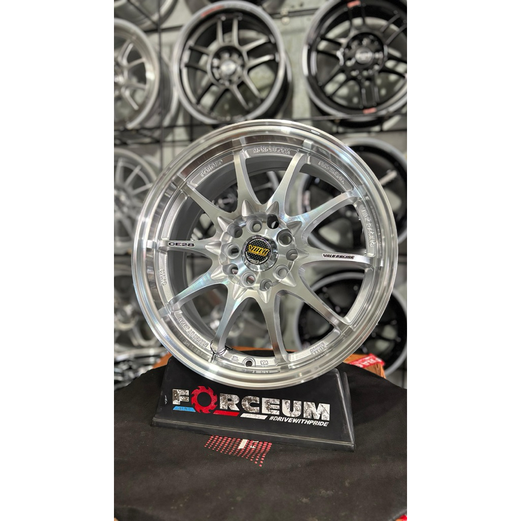 velg ce28 r16 full polish pcd 5x114 dan 5x100 kondisi baru