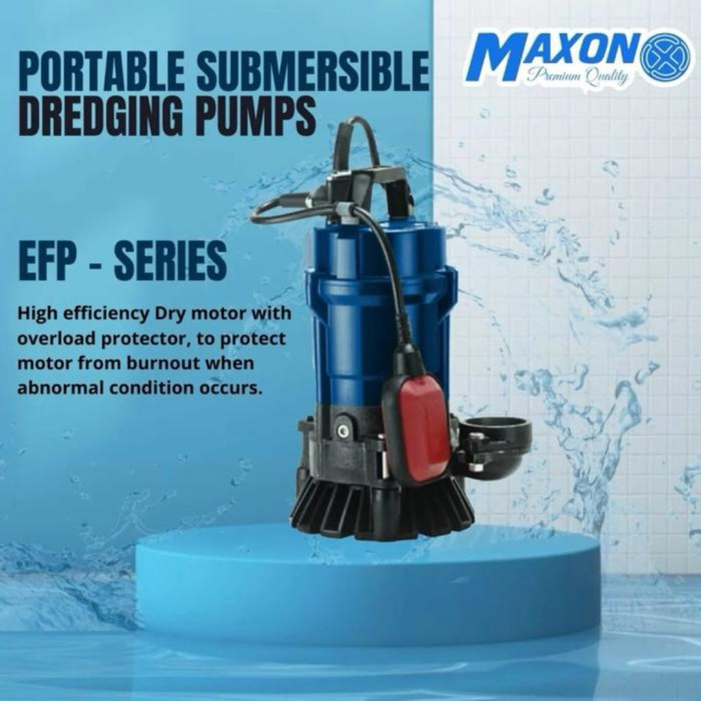 POMPA CELUP AIR KOTOR MAXON EFP 05 AUTO 2INCH POMPA LUMPUR SEWAGE PUMP - Otomatis