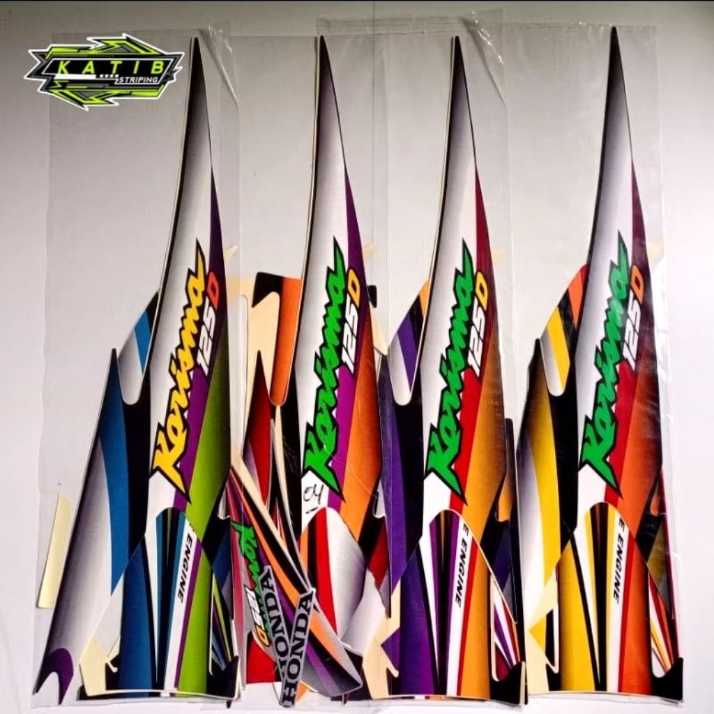 STRIPING KARISMA D 125 TAHUN 2004 LENGKAP FULLSET ORIGINAL LOOK - STIKER KARISMA D 125 TAHUN 2004 LE