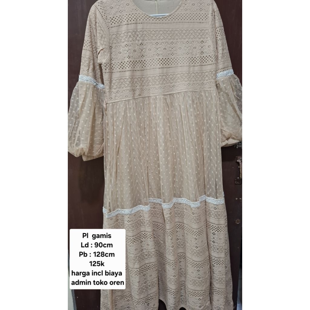 Preloved gamis brokat