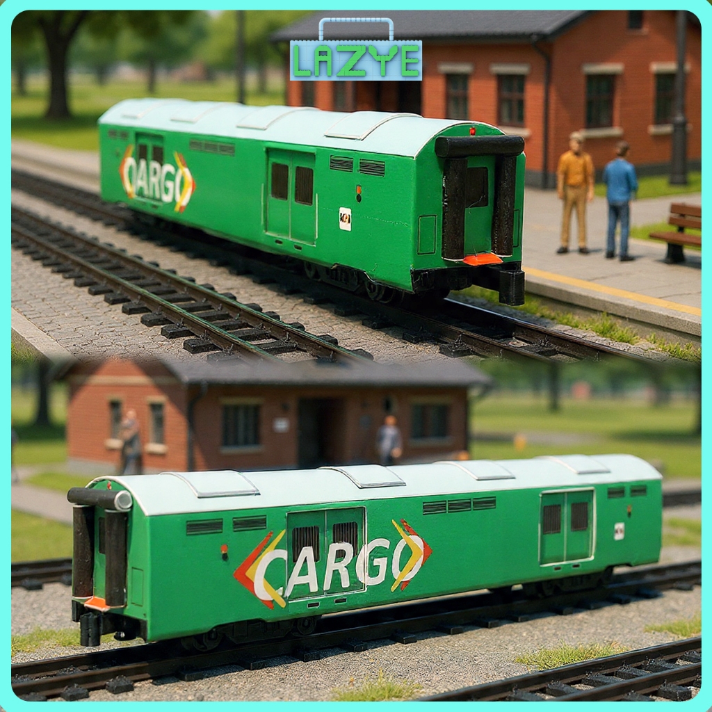 Mainan Miniatur Gerbong Kereta Parcel / Cargo KAI –Koleksi Handmade Kereta Api Indonesia