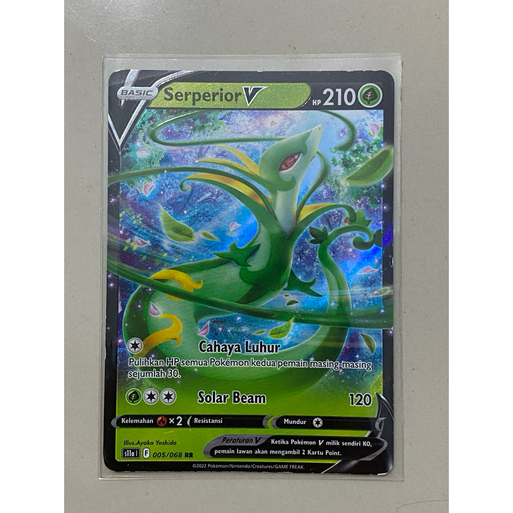 Pokémon TCG: Sword and Shield - Silver Tempest Serperior V #005/068 – Mint Condition