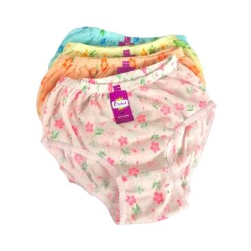 12 Pcs Celana Dalam Wanita Dewasa Remaja Anak Cd Perempuan Morif Bunga ORIN
