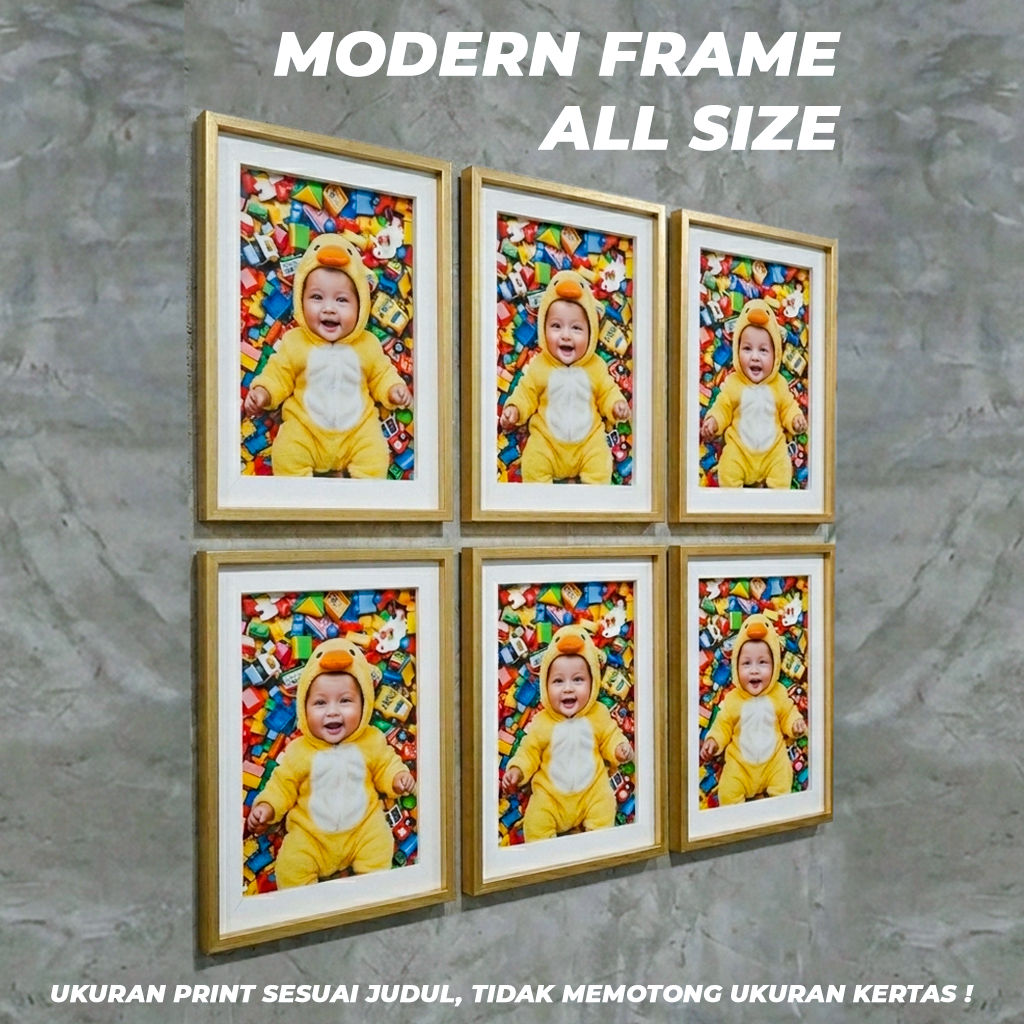 bingkai plus cetak foto modern 10R 12R 16R 16RS 20R 24R 30R 20x30 30x40 40x60 50x70 60x90 70x100 80x