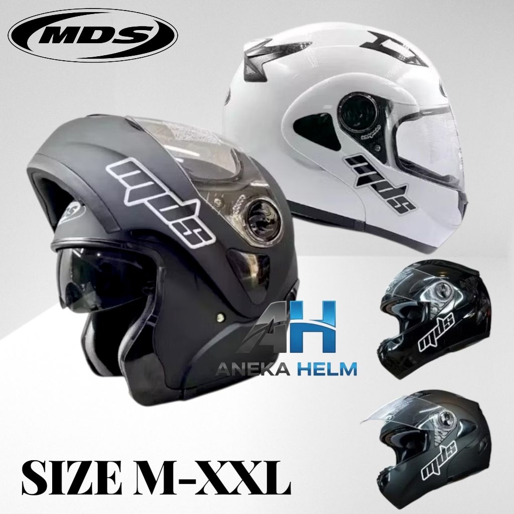 Helm MDS pro rider/prorider | Helm fullface | MODULAR double visor M-L-XL-XXL