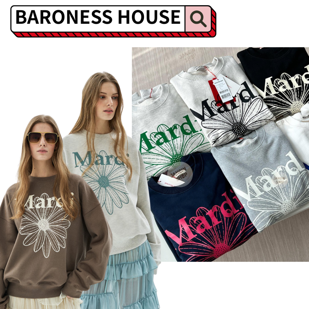 Mardi Mercredi Flower Mardi Sweatshirt