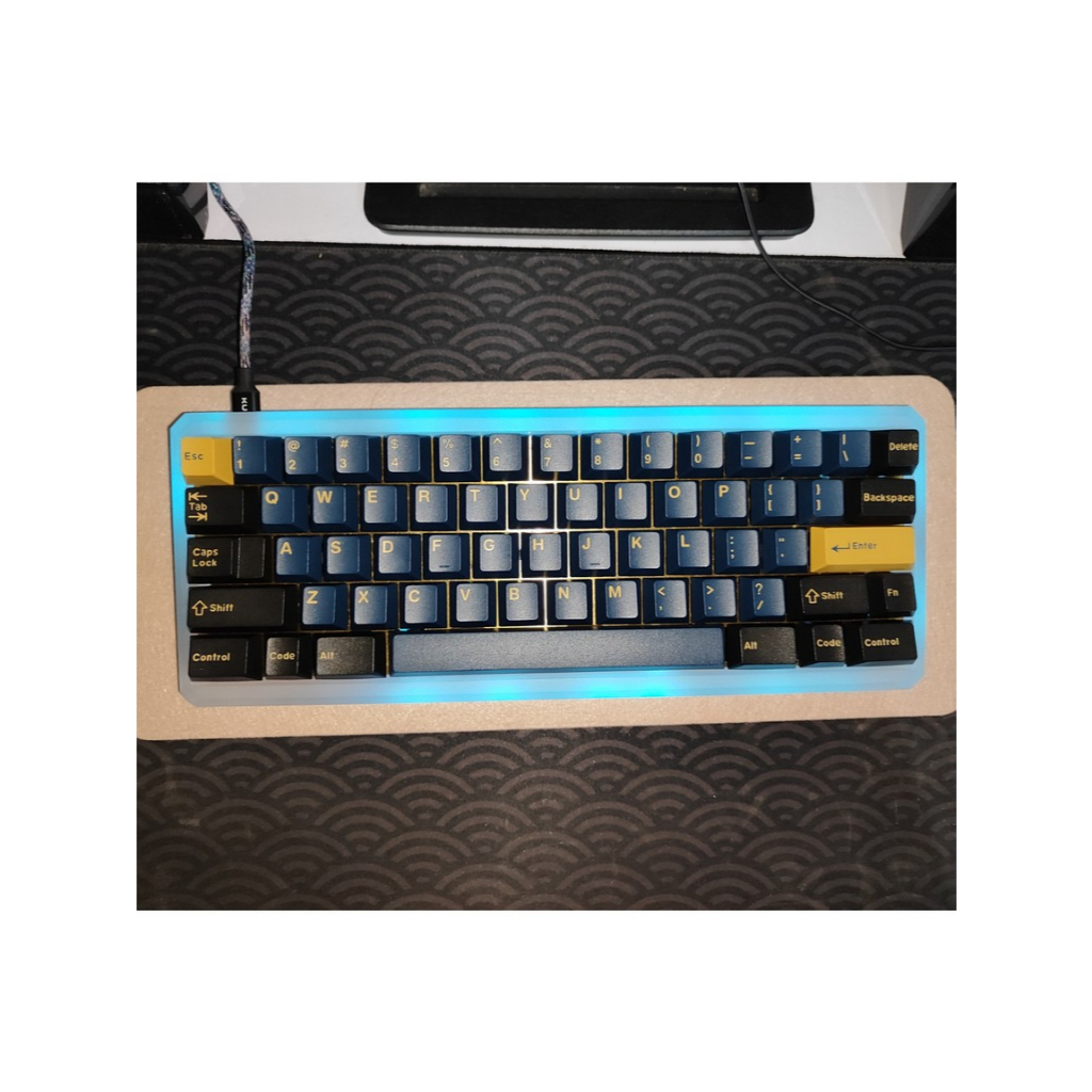 Dyz60 Underglow with Crystalx60 Case