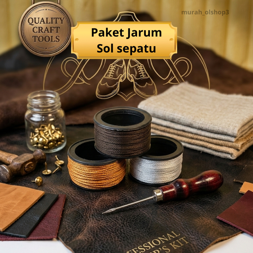 Jarum Jahit Sepatu | Jarum Sol Sepatu Dan Benang B