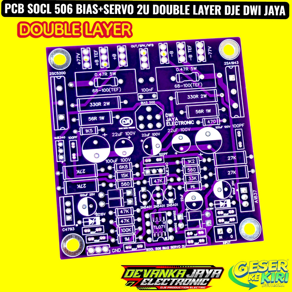 PCB Driver SOCL 506 TEF 2U Dobel Layer FR4