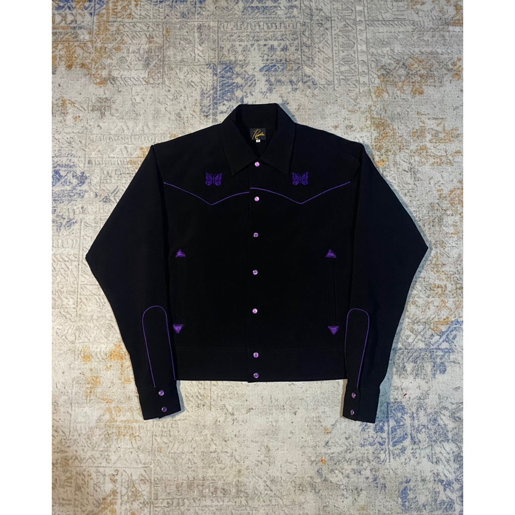 needles piping cowboy jacket - black
