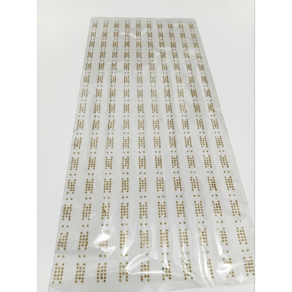 [MURAH] Payet lembaran / Payet Gosok Gold Series - Aksesoris Tempel Baju - A004