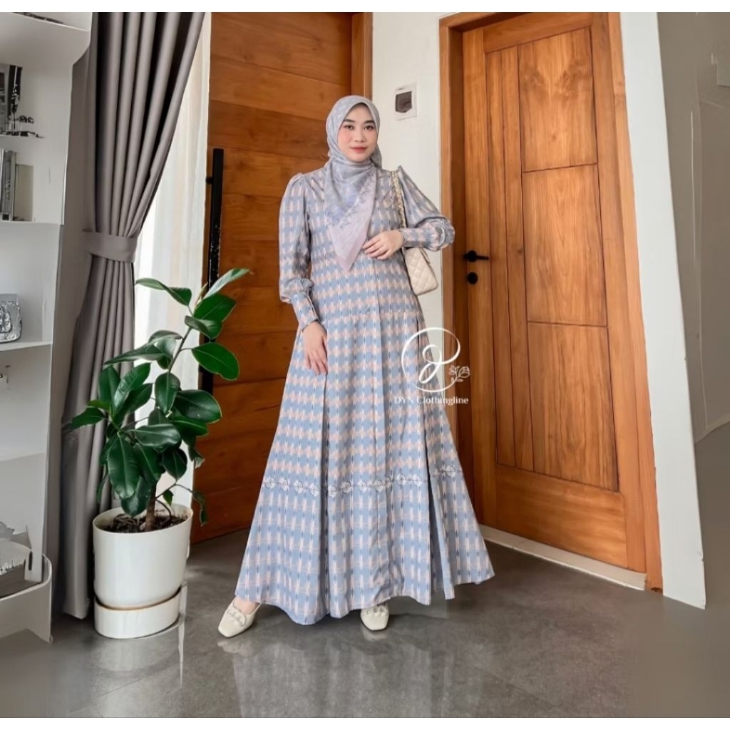 DYN Signature Gracella Dress | Dress Monogram Delicate Series | Gamis Lebaran monogram | Fashion Mus