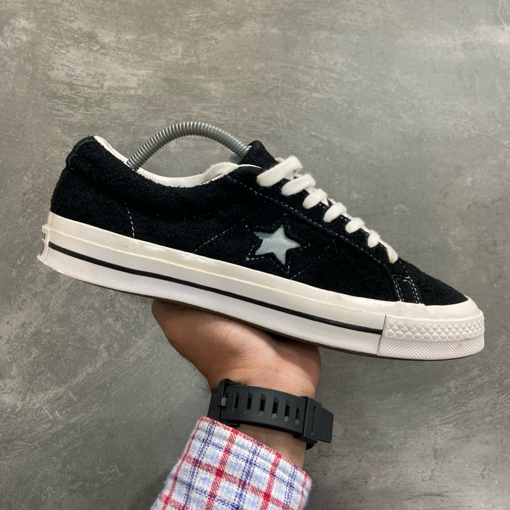 [Size 42] Converse One Star OX Suede Low Black White 2020 (158369C) Second Original Kondisi Mulus No
