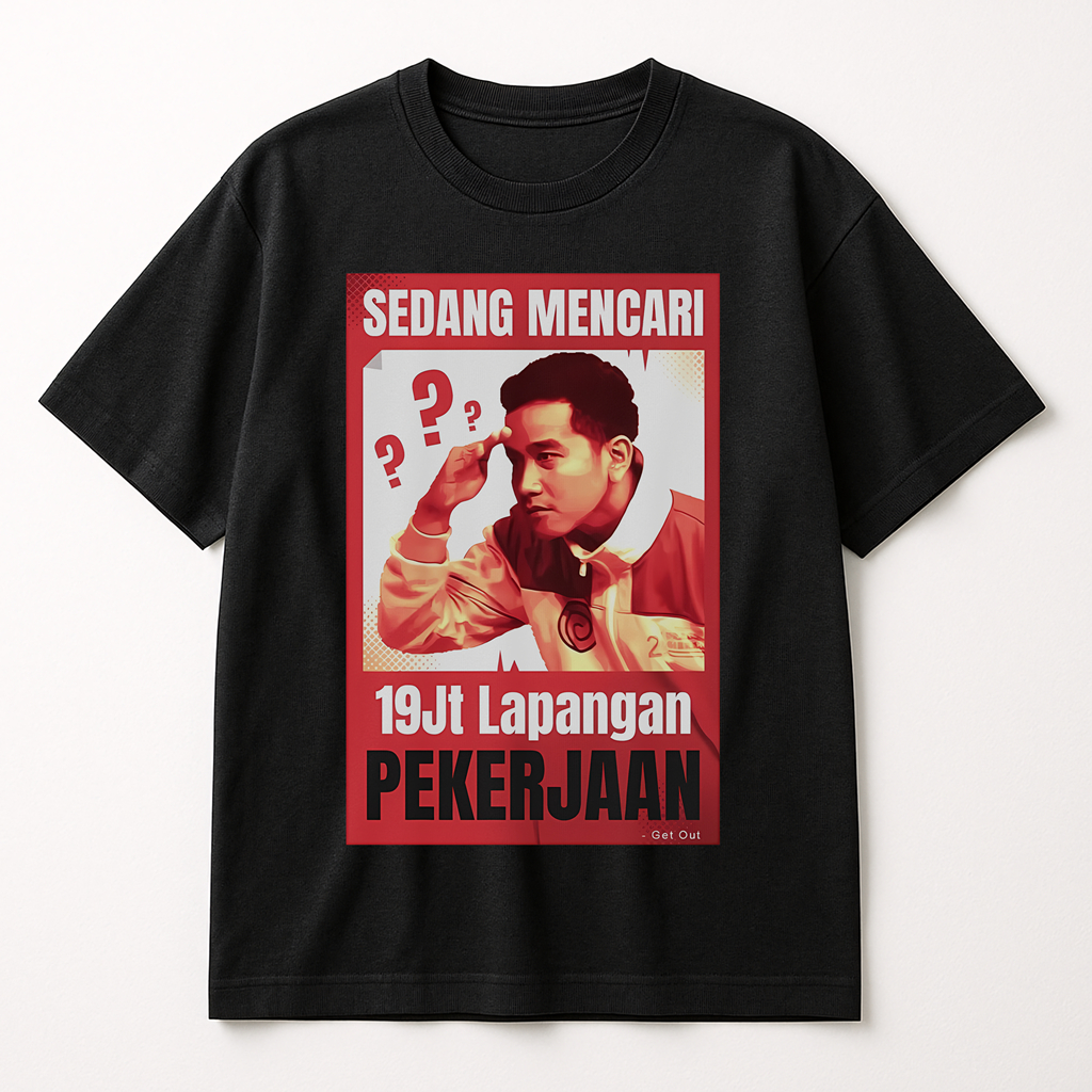 KAOS GIBRAN MENCARI 19 JUTA LAPANGAN PEKERJAAN