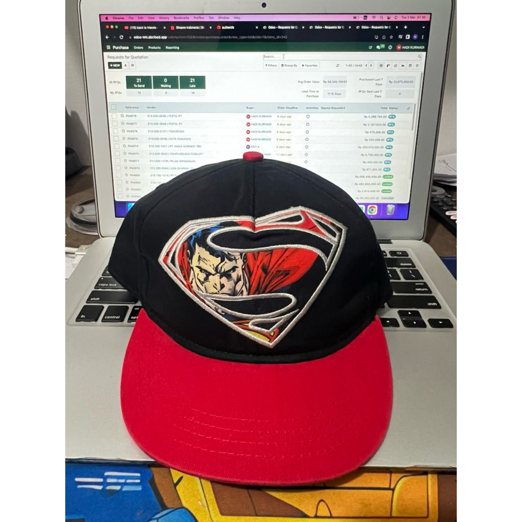 SUPERMAN OFFICIAL MAN OFF STEEL (TOPI)