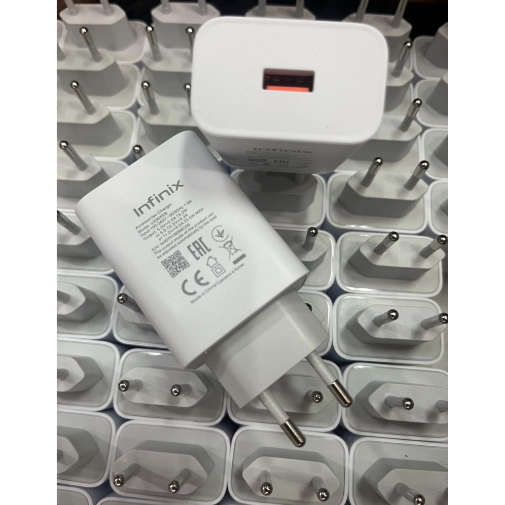 Infinix Original Bawaan Pabrik Adaptor Charger 33W Charger Hp Androd - Charger Infinix