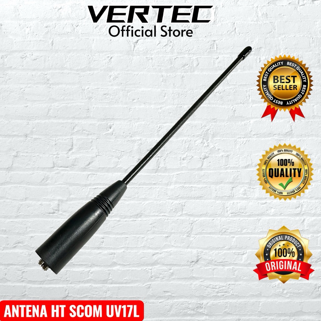 Antena HT SCOM UV17L Dualband SMA Female Original Compatible Baofeng UV17 Pro UV 17Pro 17L UV5R UV82