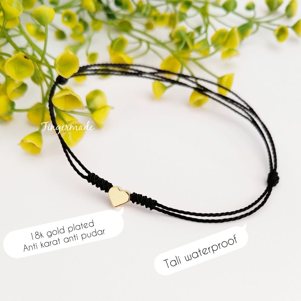 Fingermade Gelang Kaki Waterproof 18k Gold Plated