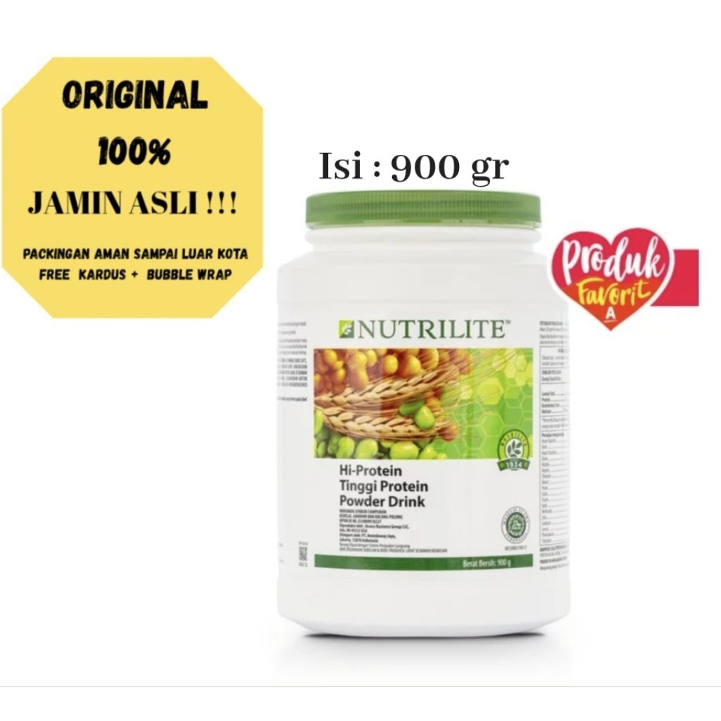 Amway Hi Protein all plant family size 900gr nutrilite original 100%(03)
