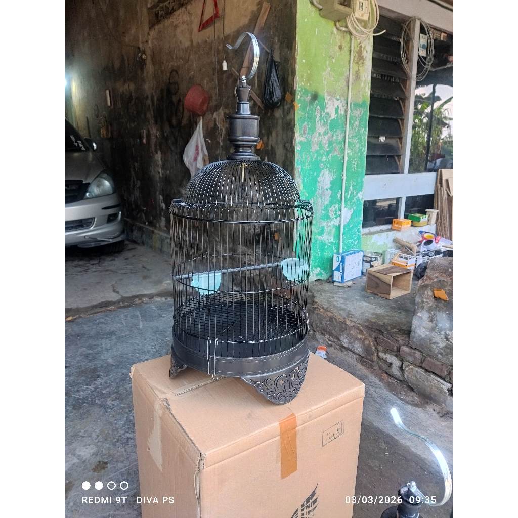 SANGKAR LOVEBIRD KUBAH TRUCUKAN KOMPLIT TEBOK KANDANG KAPSUL CEBOL KUBAH KERUCUT SANGKAR TRUCUKAN