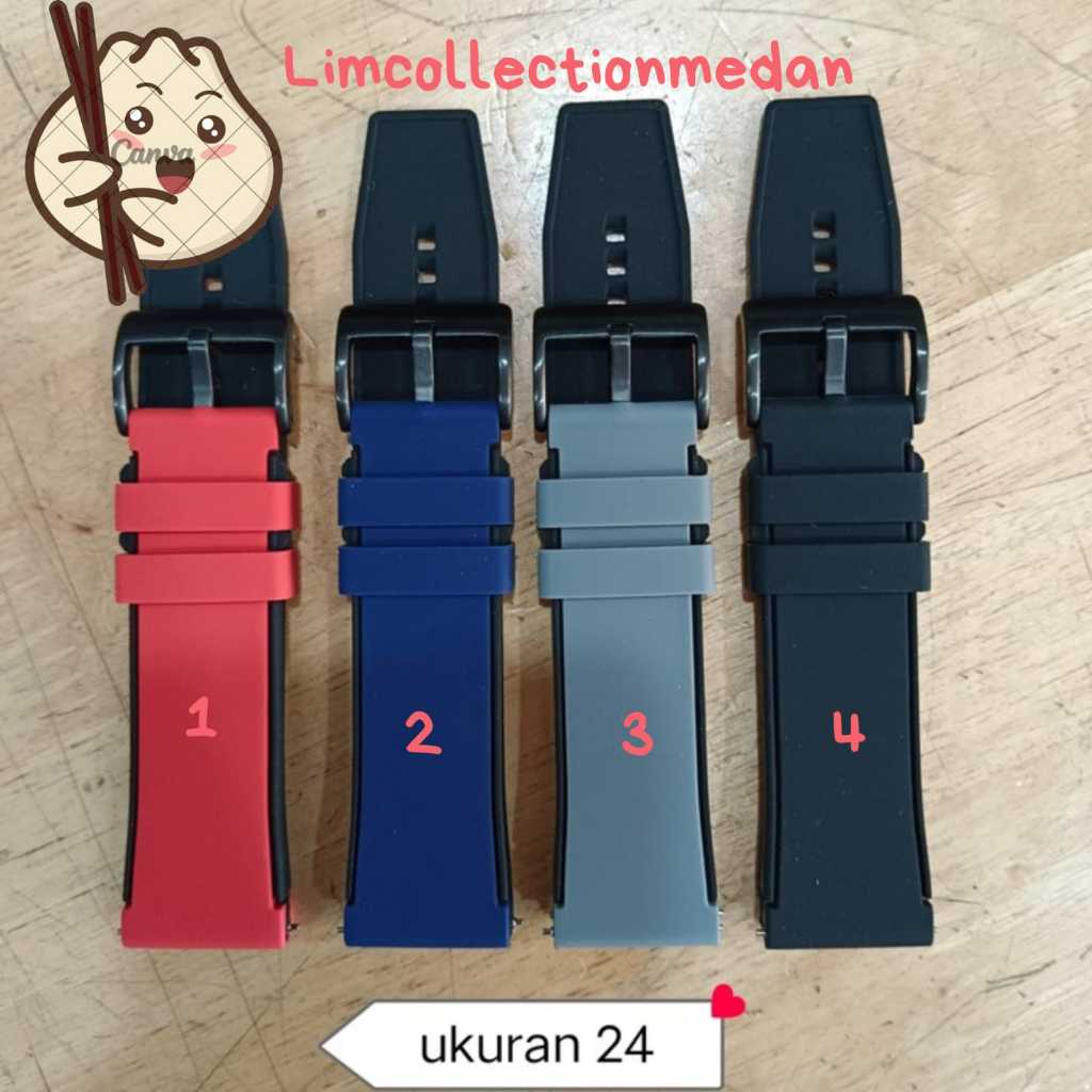 Tali Karet Jam Tangan Ukuran 24 UNIVERSAL