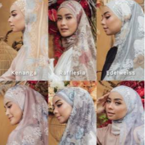 138- wearing klamby Harum ANGGREK SCARF