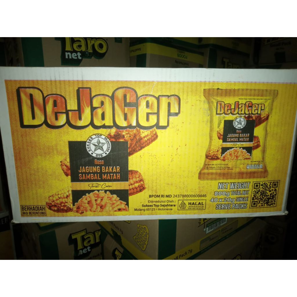DeJager TwistCorn Dus Isi 40 Bungkus -CHIKI BERHADIAH