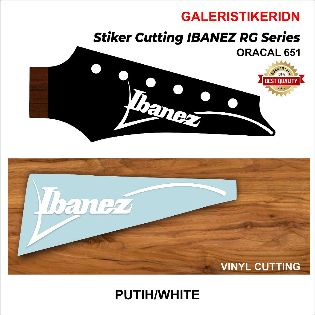 Decal Sticker for Ibanez Guitar Headstock Full Body