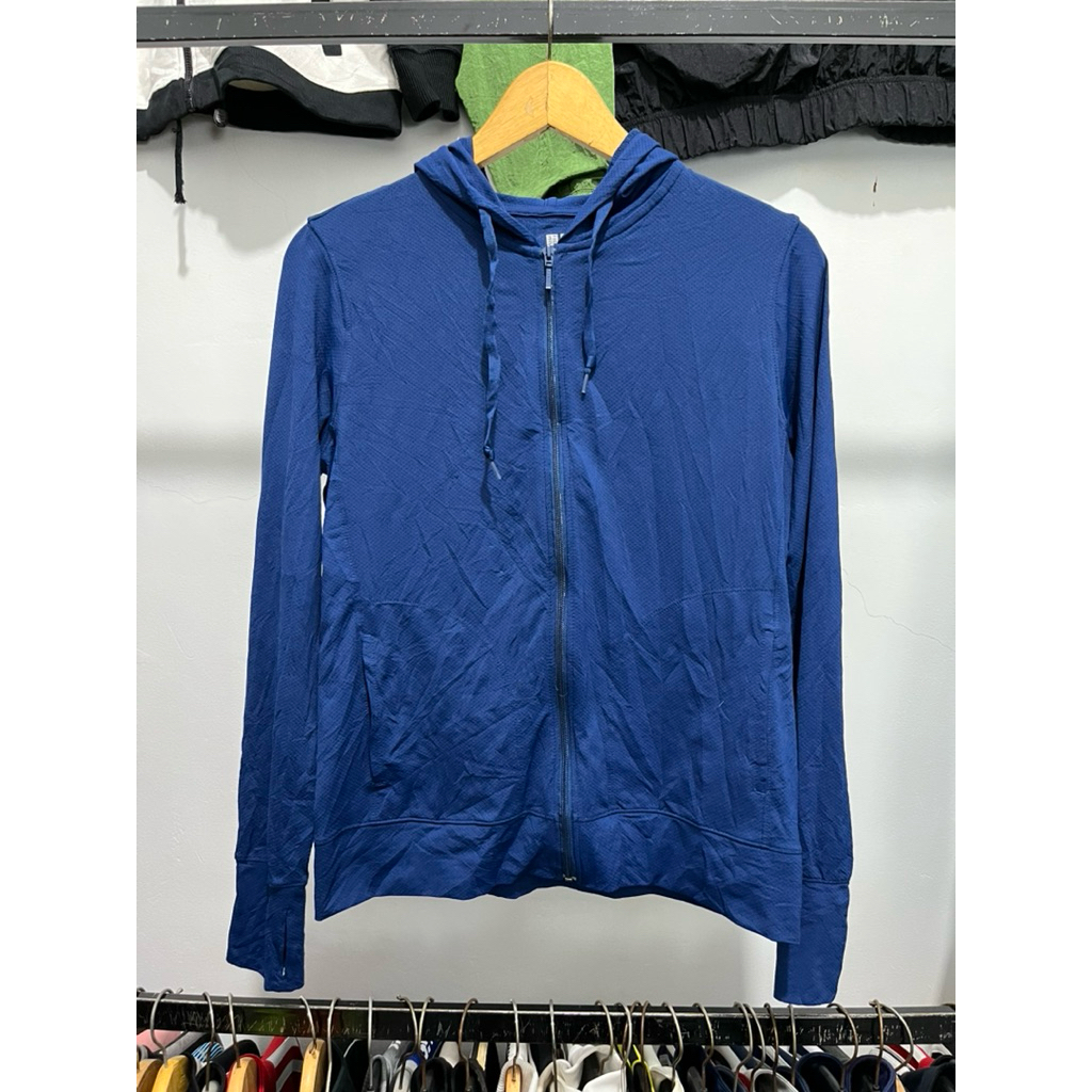 Uniqlo AIRIsm Jacket Mesh Hoodie Proteksi Anti UV
