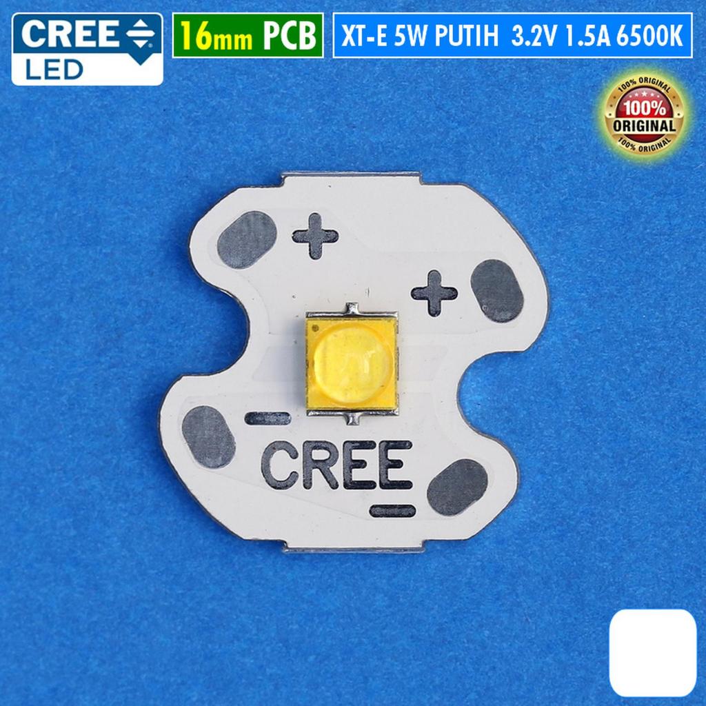 Led Cree 5W CREE XT-E LED WHITE EMITTER USA 16MM PCB 1.5A