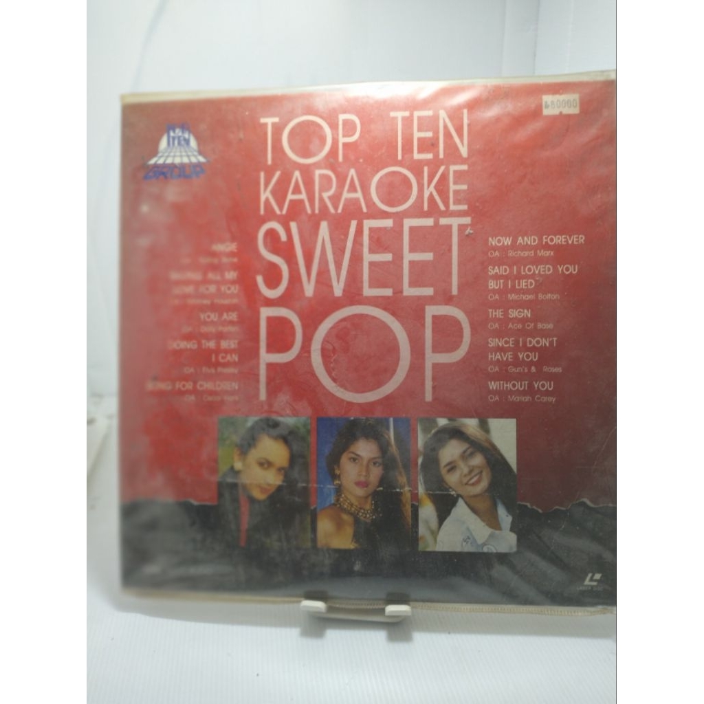 Laser disc TOP TEN KARAOKE SWEET POP