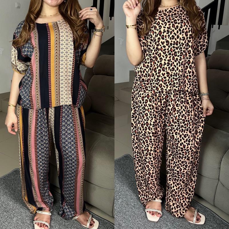 [New Product] Queen Setelan celana panjang One Set celana panjang kulot Wanita Rayon Premium LD&LP 1
