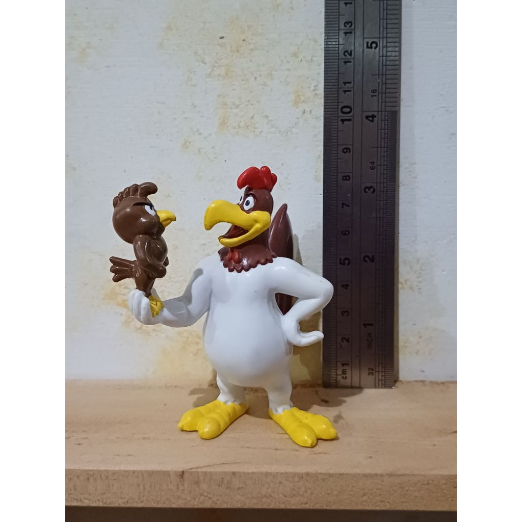 Vintage Foghorn Leghorn and Henery Hawk Figurine PVC Warner Bros Applause 8cm 1988