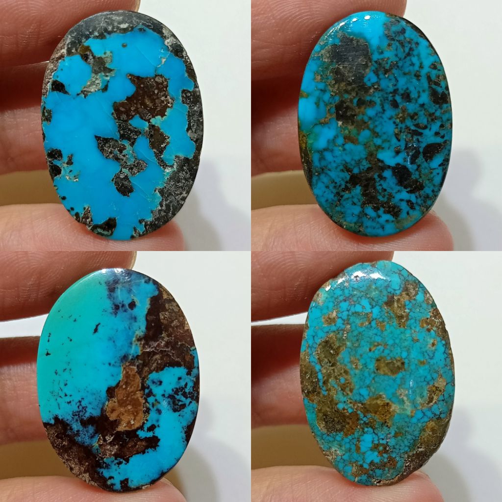 Batu pirus Persia biru asli kualitas terbaik
