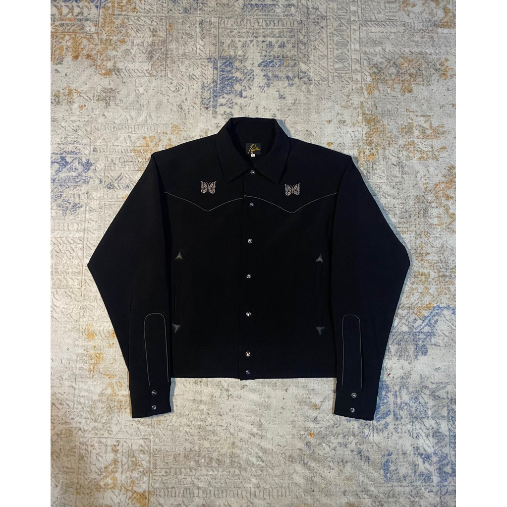 needles piping cowboy jacket black