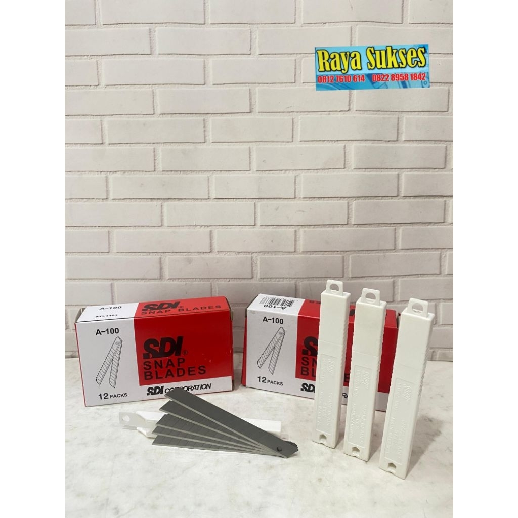 Isi cutteer SDI / Isi Pisau Cutter Kecil SDI/ Anak cutter A-100 SDI