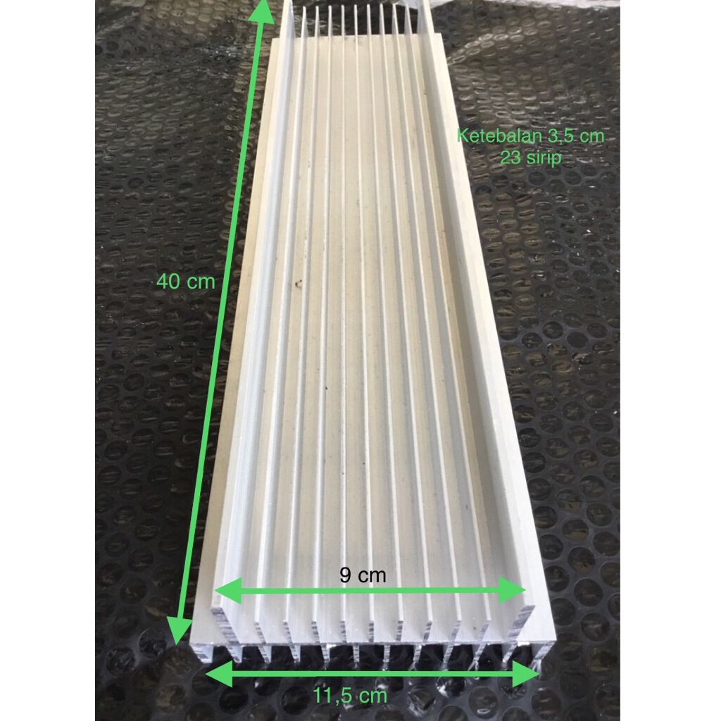 heatsink pendingin 3u 40cm 23 sirip / 3U 40 cm