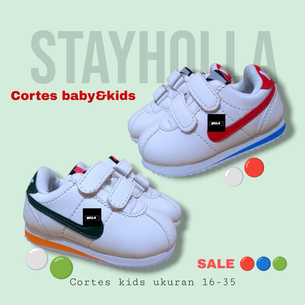 SEPATU ANAK BABY & KIDS CEWEK COWOK SNEAKERS ANAK LAKI DAN PEREMPUAN USIA 0 SAMPAI 10 TAHUN SIZE 16-
