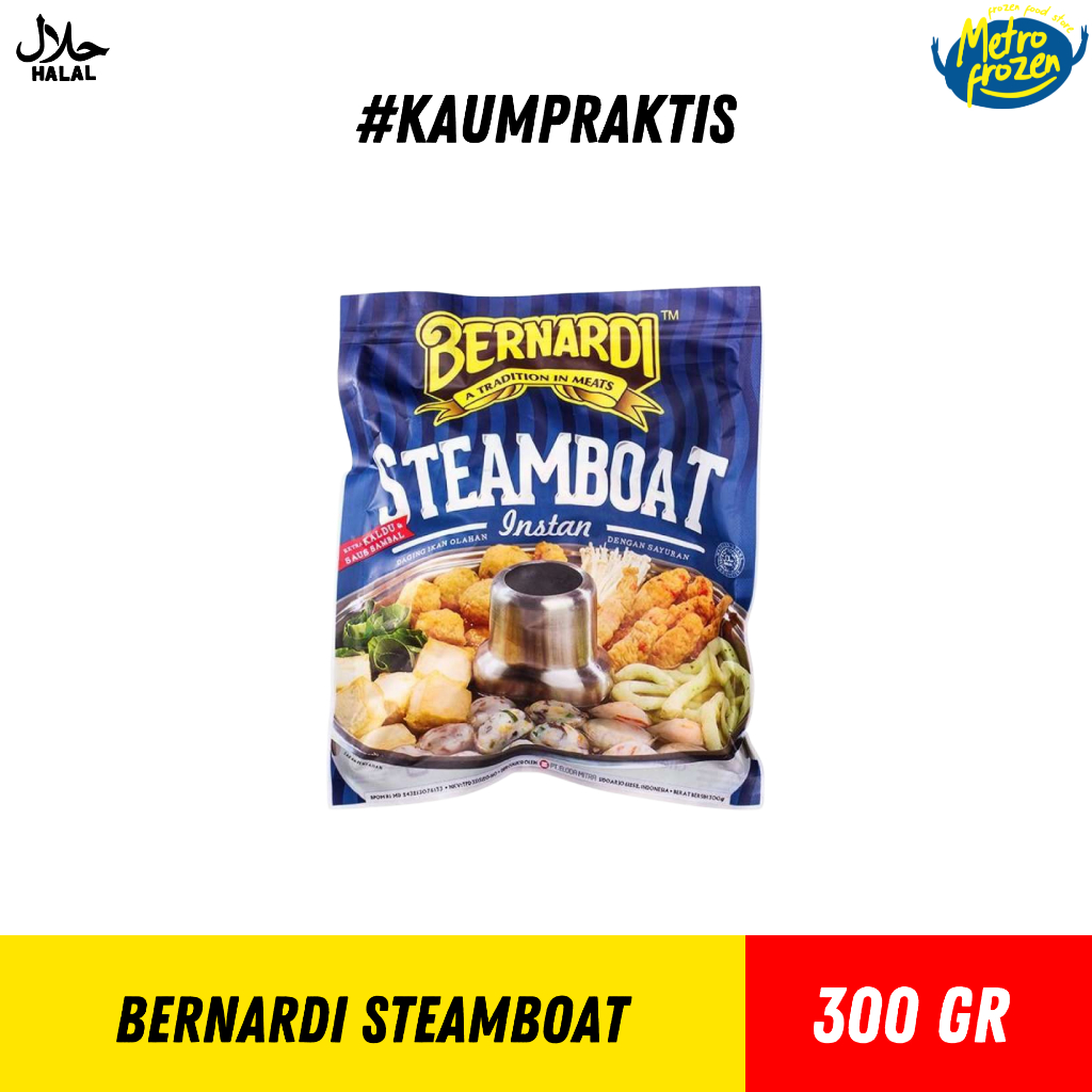 Bernardi Steamboat Instan 300gr ///daging olahan ikan dengan sayuran //steamboat instan