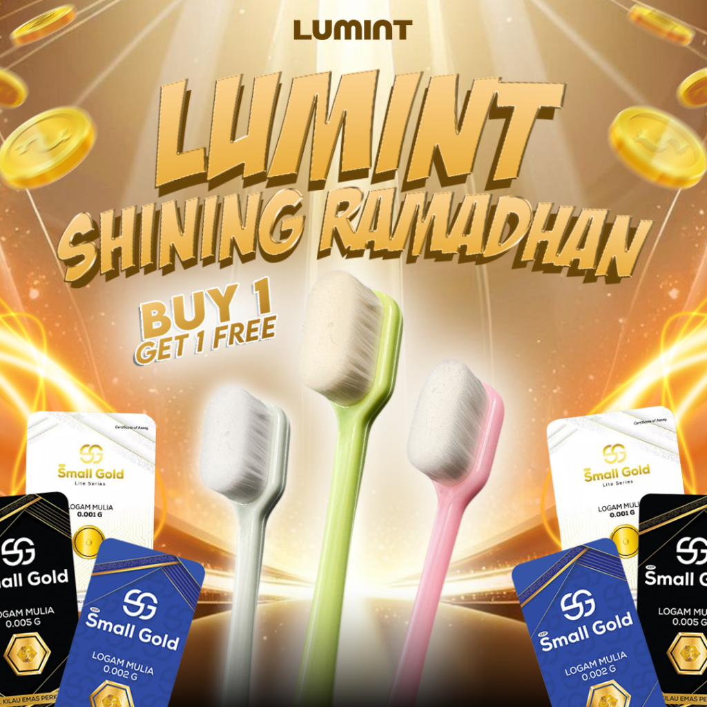 [Lumint SHINING RAMADHAN Bundle] - Buy 1 Get 1 Free Lumint Super Cloud Toothbrush Sikat Gigi Bulu Ha