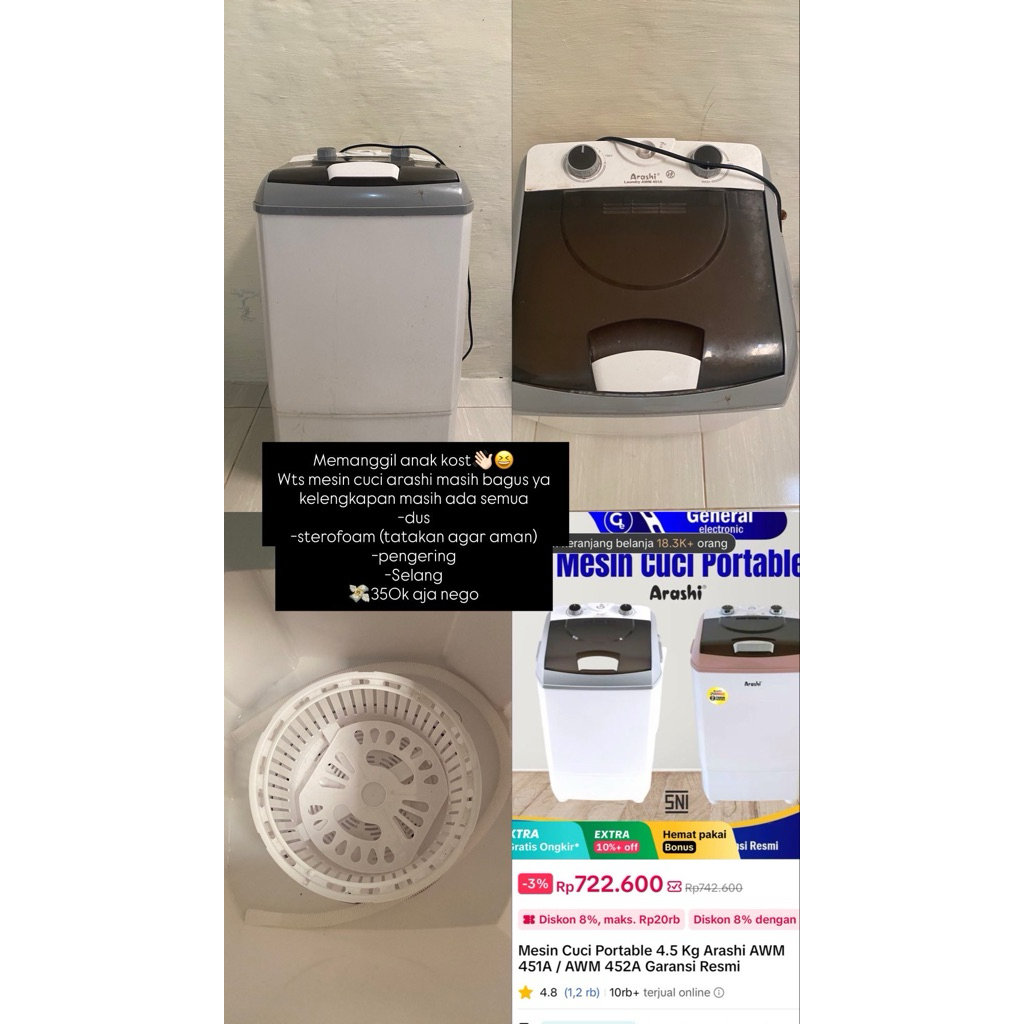 mesin cuci mini preloved by rinyusss