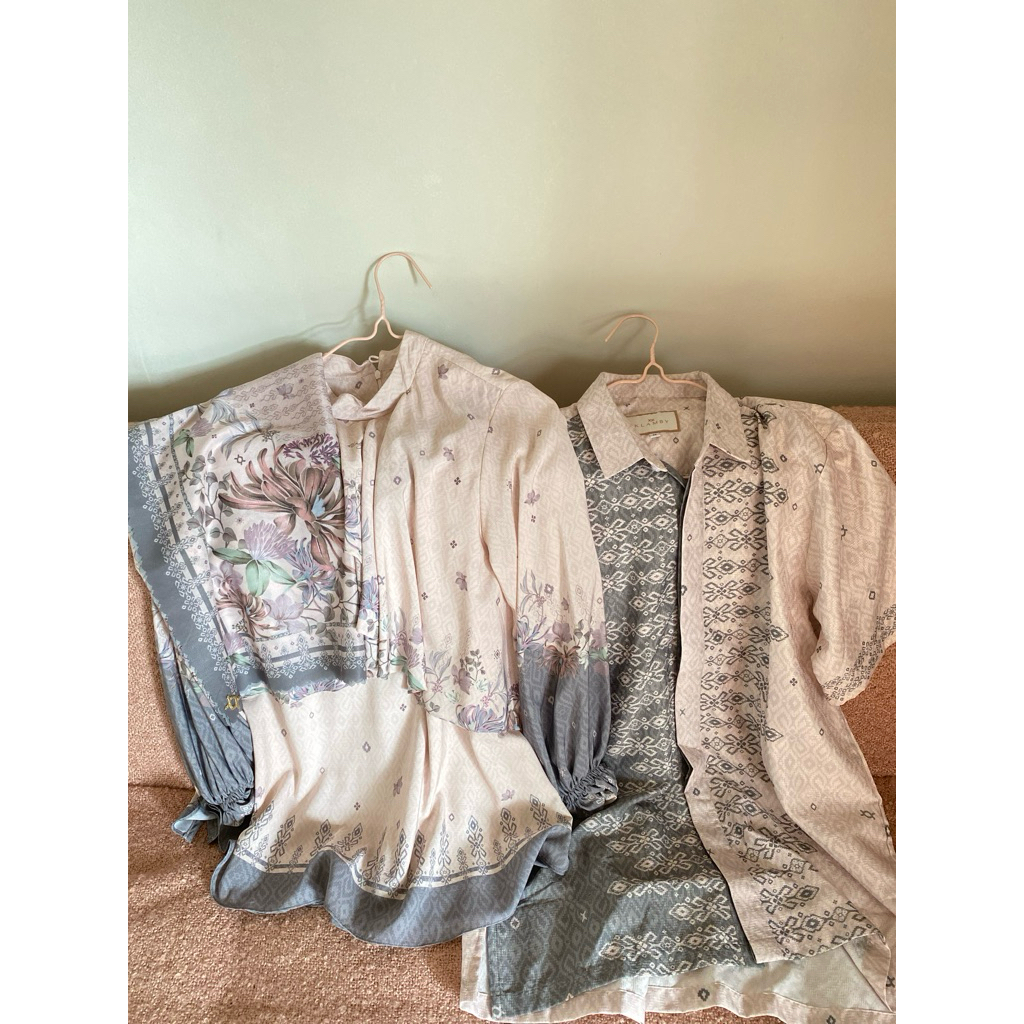 Atasan+scarf preloved wearing klamby series ied couple