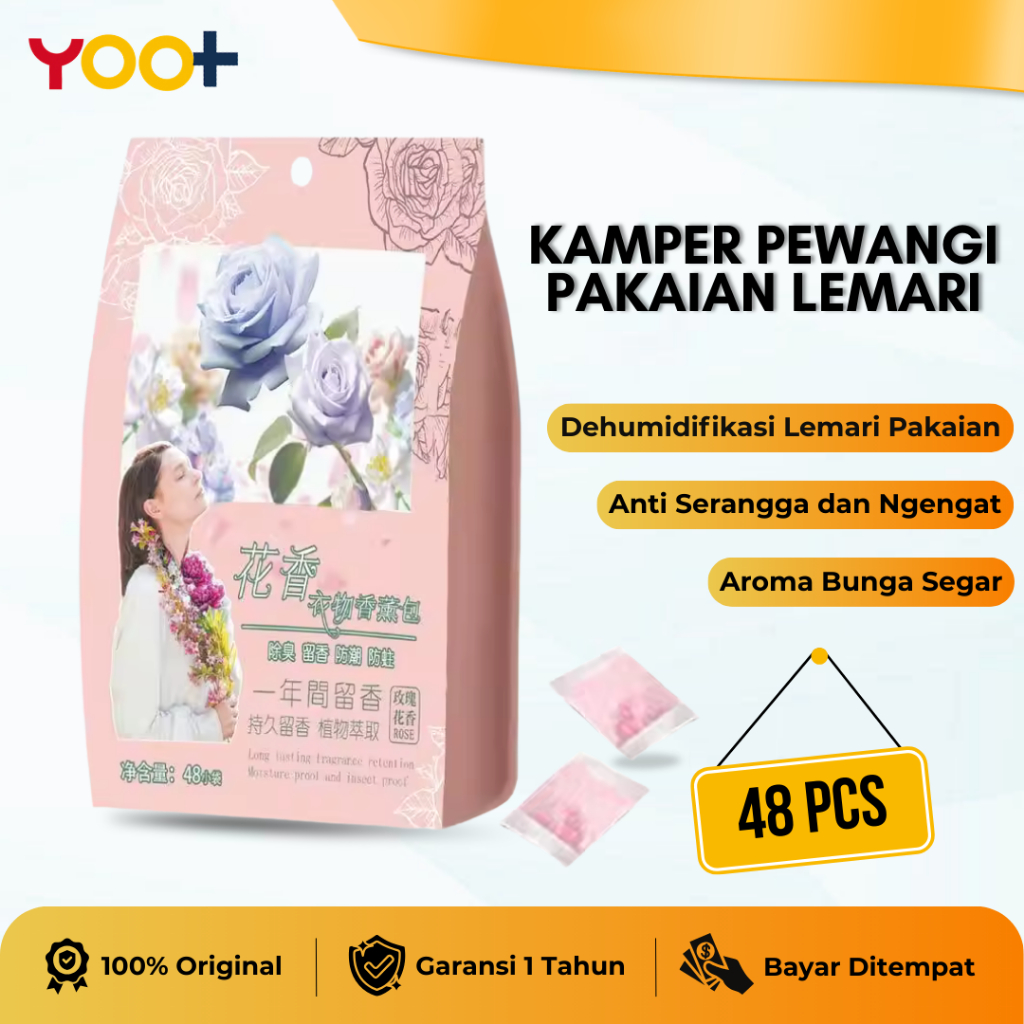 Kamper Pewangi Lemari Pakaian Pengharum Lemari Anti Bau Apek Penghilang Lembab Pengharum Baju Lemari