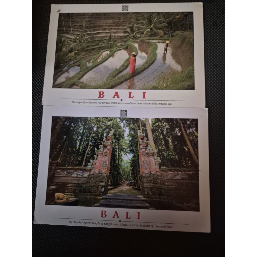 2 kartu pos bali indonesia