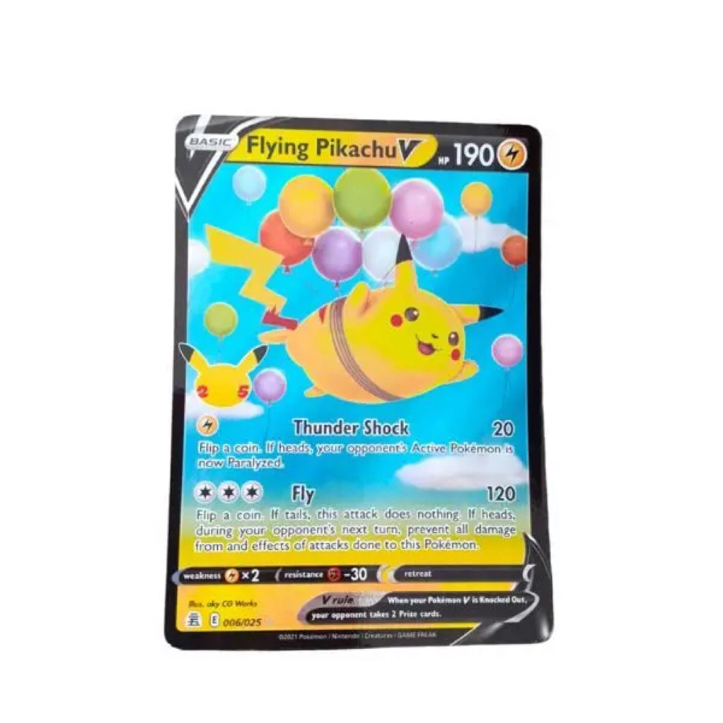 POKEMON TCG CELEBRATIONS FLYING PIKACHU V 6/25