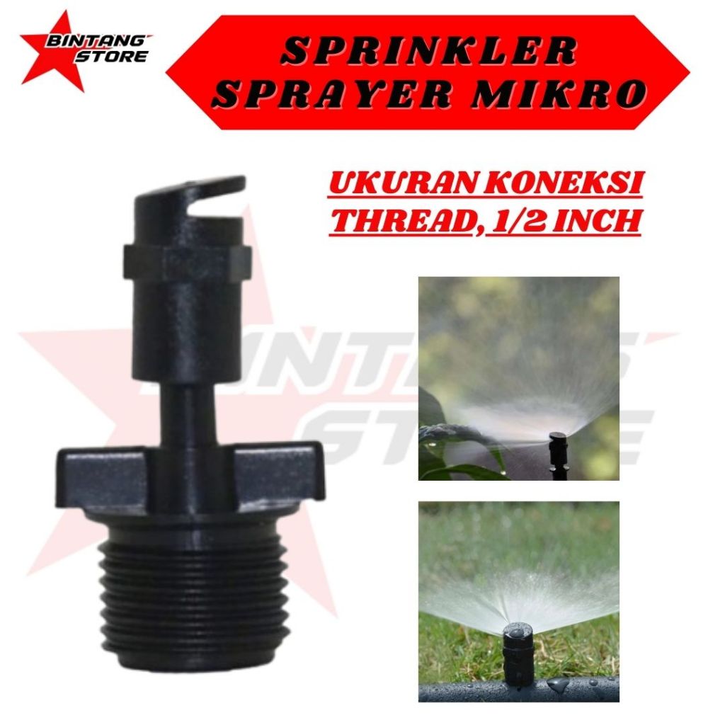 SPRINKLER SPRAYER MIKRO 180 DERAJAT TAMAN PERTANIAN BERKEBUN BINTANGSTORE